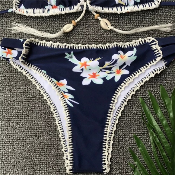 Sea Life Babe Floral Print Bikini Set - Picture 7 of 7